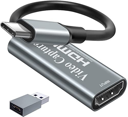 Carte d'acquisition vidéo Newhope, Carte de Capture 4K HDMI vers USB C, 1080P HD Live and Record Video Audio Grabber pour Les Jeux, Le Streaming, l'enseignement, la vidéoconférence