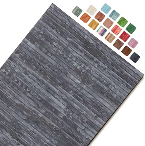 CosìCasa Bambusteppich für die Küche mit Rutschfester Unterseite | Badematte Holz Pflegeleicht | Bambus Bambusmatte Bad | Küchenläufer rutschfest Bambus | Aschgrau 50X75
