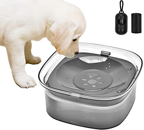 Wassernapf Für Hunde, Auhou Trinknapf Hund Anti Schlabber 2l, Hundenapf Auslaufsicher rutschfest, Auslaufsicherer Hundenapf, Pet Wassernapf Trinknapf Hund FüR Unterwegs Und Innen