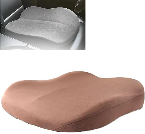 REHOOF Elevador De Asiento del Conductor, Asiento Elevador De Coche, Almohada De Apoyo Lumbar para Silla, Cojín De Espuma Viscoelástica para Conductores Cortos B