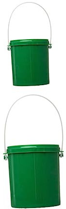 Happyyami 2St Wurmeimer kunststoffbehälter behälter maden box angeln Fisch lockt Eimer Angelköder Live-Köder-Eimer Angelwerkzeug lebender Körper Regenwurm Köderbox Köder Eimer