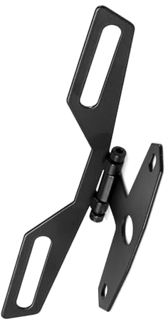 Support de Plaque D'immatriculation Pliable, Support Arrière pour Moto ATV,Feux arrière