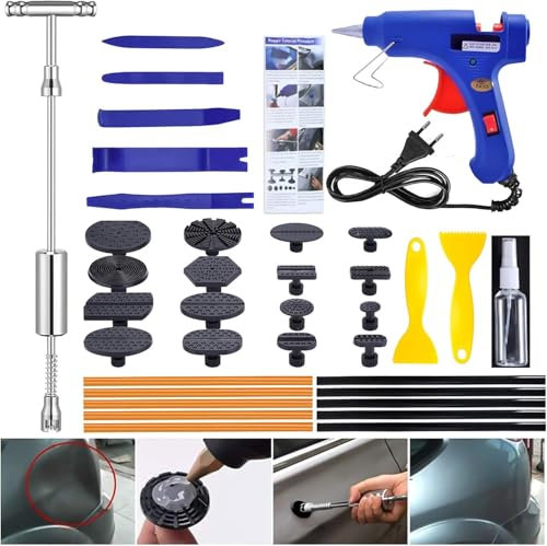 Manelord Ventouse Carrosserie et Kit Debosselage sans Peinture avec Pistolet à Colle