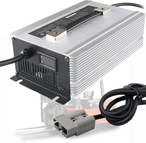 WLEJSL Chargeur Batterie Haute Puissance 48 V 30 A Chargeur Batterie au Plomb Chargeur Chariot Élévateur Électrique avec Prise Anderson 50 A/120 A/175 A/350 A pour Batterie Plomb,175A