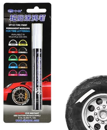 Reifenmalstift Reifenfarbe Lackstift Reifenreparaturstift Feine Spitze Permanent Tinte Reifenmarker Reifenstift Reifenstift Schriftmarker Reifenstift