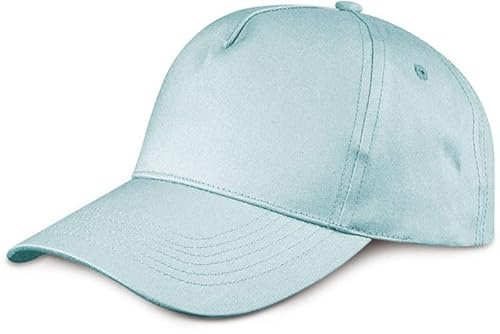 Generico Cappello con Visiera 5 Pannelli in 100% Cotone Colorato, Berretto Semplice per Adulto e Bambino Regolabile a Strappo Visiera Rigida, Versione Singola o in Formato Convenienza da 10 Pezzi