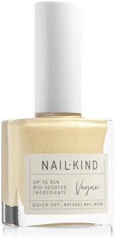 NAILKIND Cream Yellow Nail Polish - Sunny Sorbet - High-Gloss Finish - Bright Nail Varnish - Vegan Nail Lacquer - Peta Certified Cruelty Free - Quick Drying Long Lasting - Chip Resistant Manicure