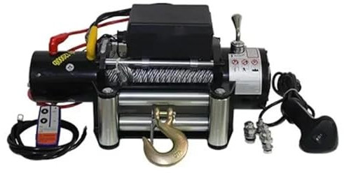 Verricello del veicolo di trazione della gru Verricello elettrico montato su auto per il traino di SUV fuoristrada 12V 24V 5443kg 3,9KW 6m/min(12V)