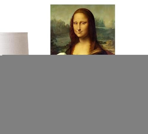 Funnyl Mona Lisa Gemälde für Badezimmer, Leinwand, Wandkunst, 30 x 40 cm, Humor, Vintage, skurril, Heimdekoration, Poster für Zuhause, Zimmer, Schlafsaal