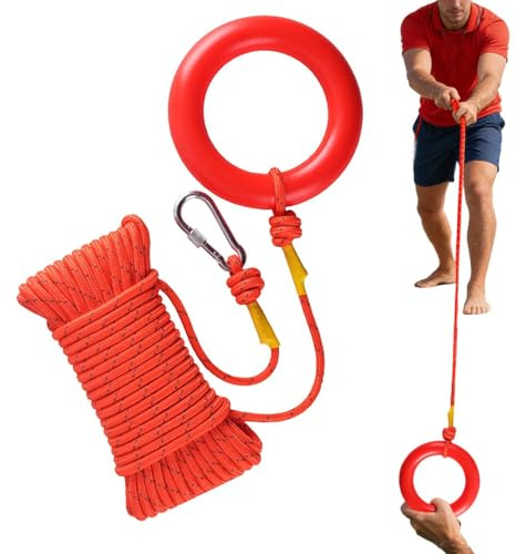 Nocsitey Corda da Arrampicata - 8 mm Riflettente Portatile,Kit di Protezione per Calate con Corda,per Campeggio Caccia Nuoto Salvataggio Ormeggio per Kayak