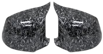 Tür Spiegelkappen Für F10 F11 2010-2013 Seitenrückspiegelabdeckungen Flügel M Auto Rückspiegel Abdeckung(Forged Carbon Look)