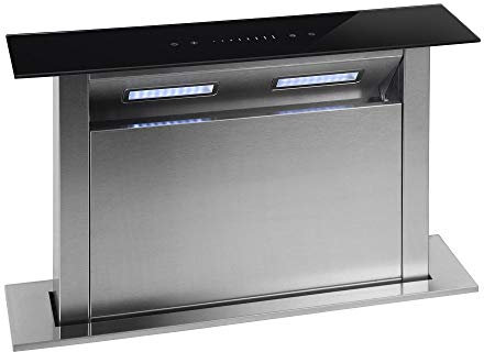 Montpellier DDCH60 60cm Downdraft Extractor Fan Cooker Hood Black