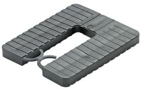 Roto/Gluske Distanzpalette EUROKLICK Typ 2 | 40 x 30 x 1 mm | Farbe weiß | 1000 Stück