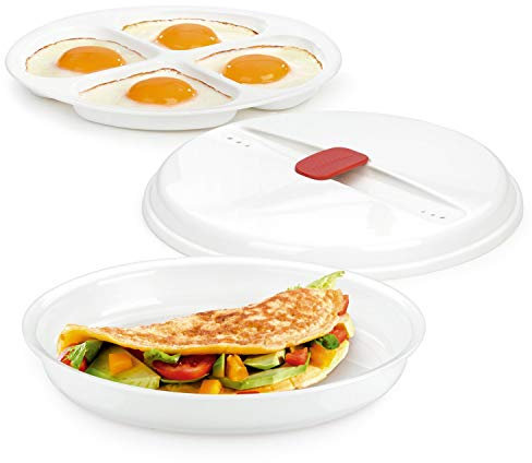 Tescoma Omelette- und Spiegelei-Garer PURITY MicroWave, Weiß
