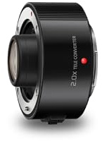 Panasonic DMW-TC20E LUMIX G Teleconverter 2.0X for H-ES200/H-ES50200 Changes Focal Length to 400mm/f5.6 or 100-400mm/f5.6-8.0 Black