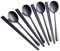Buyer Star 4 Sets Korean Chopsticks Korean Spoons Black Stainless Steel Chopsticks Spoon Service for 4 People