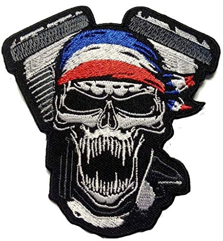 Ecusson Drapeau Patch Biker Moto France Francais Tricolore Badge Applique brodé-rie thermocollant