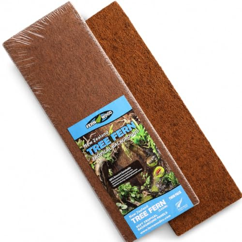 Fernwood - Vivarium and Terrarium Background Panels - 2 Pack - 18x6x.06 | Backdrop For Reptile, Amphibian, and Botanical Tanks - Made from New Zealand Tree Fern - Natural and Fibrous