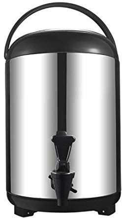 GHKWXUE Thermique Distributeur de Boissons 8L / 10L / 12L en Acier Inoxydable isolé Thermos 12 Heures de Chaleur de rétention familiale Gathering Restauration Chaudière Cuisine de Cuisine