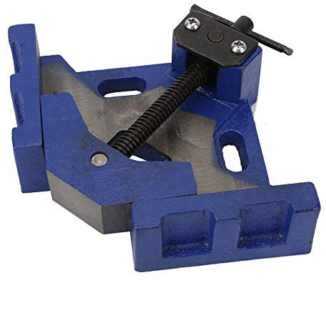 Morsetto angolare ad angolo retto, morsetto angolare in ferro a 90 gradi Apparecchio per saldatura resistente con ganasce di serraggio regolabili per telai fissi in legno o me