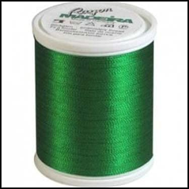 300m - Decora No.12 - Farbe: 1051 - smaragd - Stickgarn, Quilt- und Overlockgarn aus glanzvoller Viskose