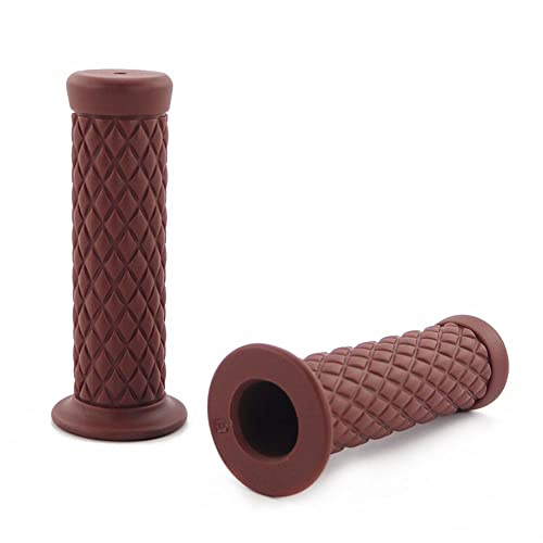 Baceyong Manopole per moto sinistra e destra, 2 pezzi, impugnatura in gomma, 22 mm e 24 mm, impugnatura comoda per manubrio moto