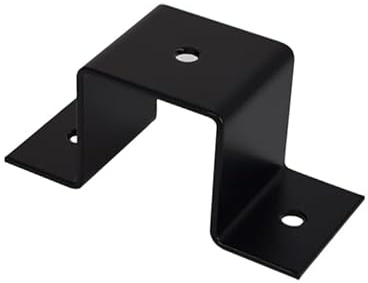 Quadratrohrschelle Schelle Quadratrohr, Bügelschelle, Balkenschelle Vierkant in Schwarz 20x20mm bis 80x80mm (40x40mm)