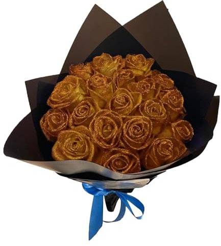 1 Set künstlicher Blumenstrauß – konservierte Blumenstrauß-Rosen, romantische gefälschte unsterbliche Rosenblumen | Hochzeits-Brautstrauß, Heimparty-Dekoration für Verlobung, Geburtstag, Jubiläum
