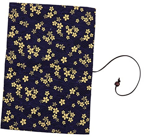 PLAFOPE Handgefertigte Buchhülle Mit Goldprägung Kirschblütenmuster Schützendes Book Sleeve Für Tagebuch Notizbuch Geeignet Für Schule Und Persönliche Nutzung