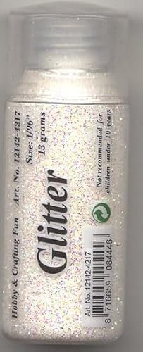 Spargitore glitterato con inserto, fine, 15 g, colore (bianco perla)