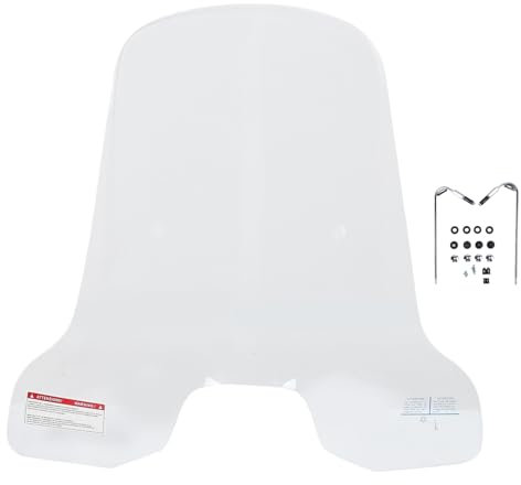 Luocute Motorrad-Windschutzscheibe, PMMA-Panel, Vorderer Windabweiser für und Sprint, Motorrad-Windschutzscheiben-Windschutz für Lange Straßenfahrten (klar)