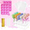 Yootiko 302 Stück Cake Pop Formen Set | Silikonform mit 20 Löchern | Cake Pop Ständer | 100 Stäbchen 100 Beutel 100 Twist Ties für Lutscher Schokolade Süßigkeiten