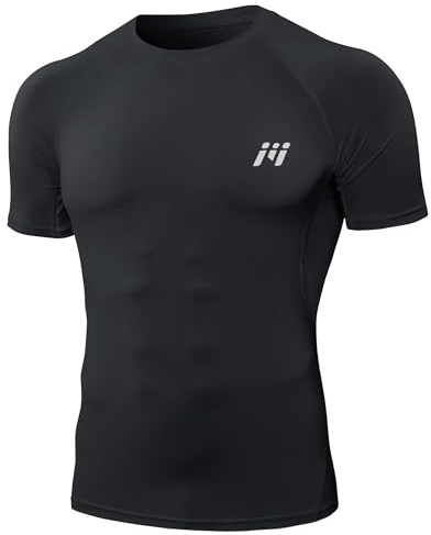 MEETWEE Compression Shirt Men's, Short/Long Sleeve Functional Men's Sports Shirt for Running Jogging Sports Gym