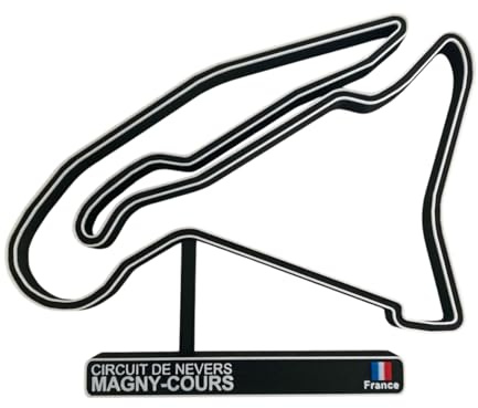 Kanoretech Circuit de Magny Cours, Maquette de Circuit de Course 3D, Décoration Automobile