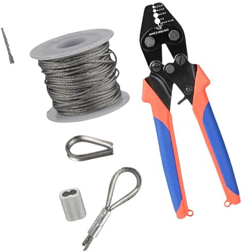 Strumento di crimpatura per cavi metallici, crimpatrice per cavi da pesca e anelli di crimpatura in alluminio, pinze fino a 2,2 mm