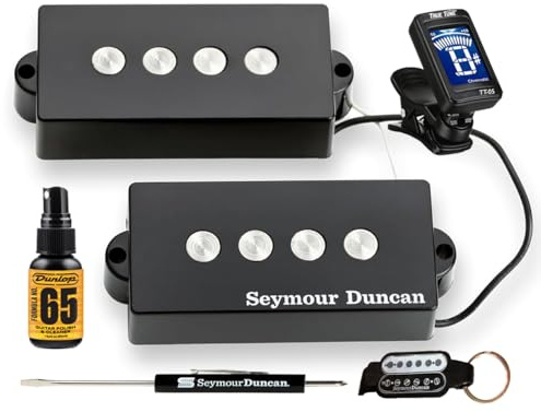 Seymour Duncan SPB-3 P-Bass Tonabnehmer Set mit True Tune Tuner Keychain 1402-06