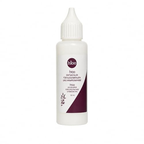 hioo Framkallare för ögonbryn och ögonfransfärg 50 ml – oxidant kräm 2–3 % – för intensiva och långvariga färgresultat – professionell utvecklare för Brow & Lash Tint