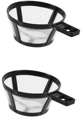 jojofuny 2piezas Filtro De Café Reutilizable De Soporte y Colador Para Cafetera Accesorio De Cocina Práctico y De Limpiar