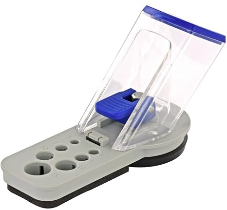 TIVOLY – Guía de perforación para taladro de diamante de agua, Ø5 mm a Ø15 mm – Fuerte adherencia de la ventosa – Perforación fácil y sin rotura del azulejo y el gres porcelánico