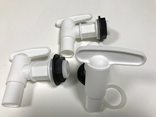 3 X GRAF Auslaufhahn 19 mm (3/4) mit Dichtung und Mutter für Regentonne Fässer Regentonnen Regenfässer Fässer usw.
