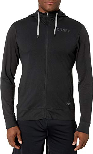 Craft herr Deft 2.0 Full-Zip Jersey träningsjacka-svart, mörkgrå jackor svart Medium