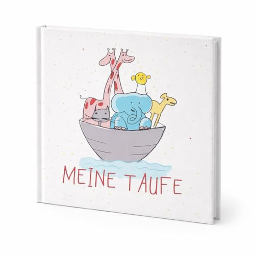 Gästebuch zur Taufe - Arche Noah - Taufbuch - Taufalbum - für Mädchen und Junge - Taufgeschenk