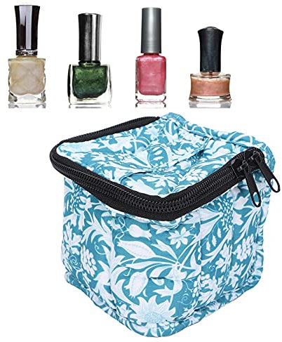 Nail Polish Storage Bag Holds, Nail Polish Carrying Case Portable 9 Grids Nail Polish Storage Organizer Bag Holder for Nail Varnish
