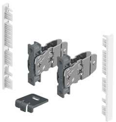 AvanTech YOU Verbinderset für Innenfront zum Selbstablängen, Nutzung mit Zarge, Systemhöhe 101, weiß_Artikel _ 9257615