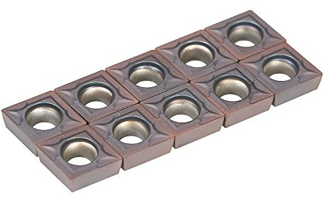 Insertos de carburo, 10 unidades/caja CCMT09T304 VP15TF insertos de carburo CCMT 09 T3 / CCMT32.51 Torno de inserción CNC cuchillas fresado herramienta de torneado