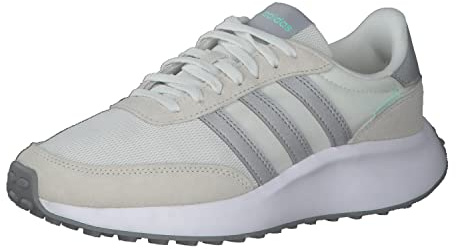 Adidas Damen Run 70s Shoes, White Tint/Silver Metallic/Grey Two, 38 2/3 EU