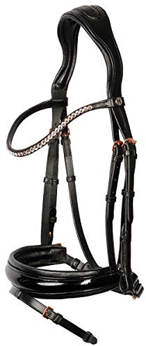Harry's Horse Trense Roségold Lacque II - Shetty - Schwarz
