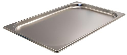AcMax GN 1/1 Gastronormbehälter GN-Behälter Edelstahl 2,5 Liter Tiefe 20mm Gastronorm