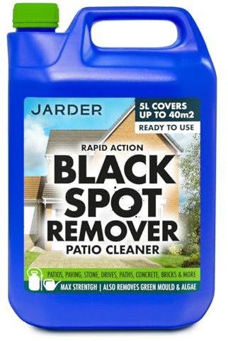Jarder Rapid Action Black Spot Remover Patio Cleaner for Stone, Block Paving, Concrete, Paths, Steps and More 5L