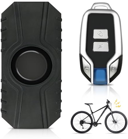 Drahtlose Motorrad Fahrrad Alarm,113 DB Fahrrad Alarmanlage Mit Fernbedienung,Anti-Diebstahl Fahrrad Alarm,Fahrrad Alarm System Für Fahrrad,Tür,Motorrad,Auto,Roller